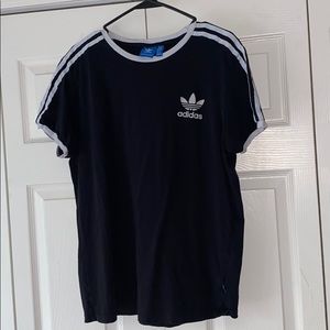 black & white adidas shirt